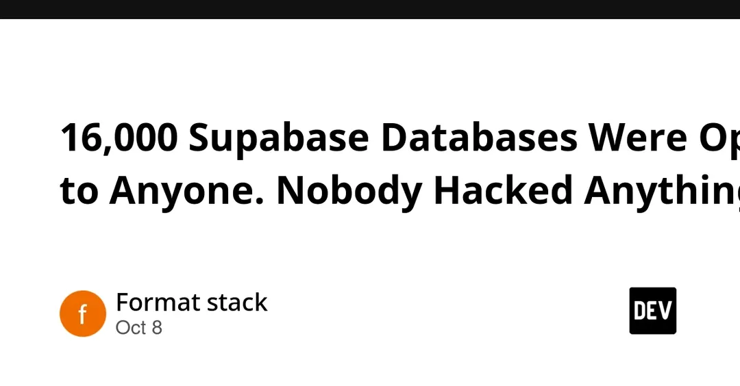 UpGuard: 16 326 баз Supabase были открыты для чтения из-за отключённого RLS