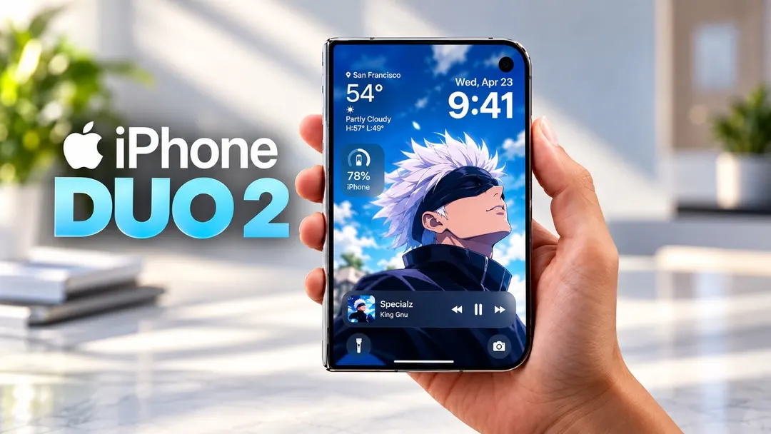 Утечка: iPhone Duo 2 — складной смартфон Apple с Face ID и кремний-углеродной батареей