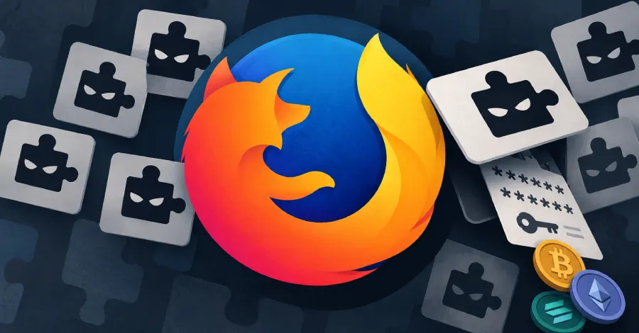 16 вредоносных расширений Firefox крадут seed-фразы криптокошельков