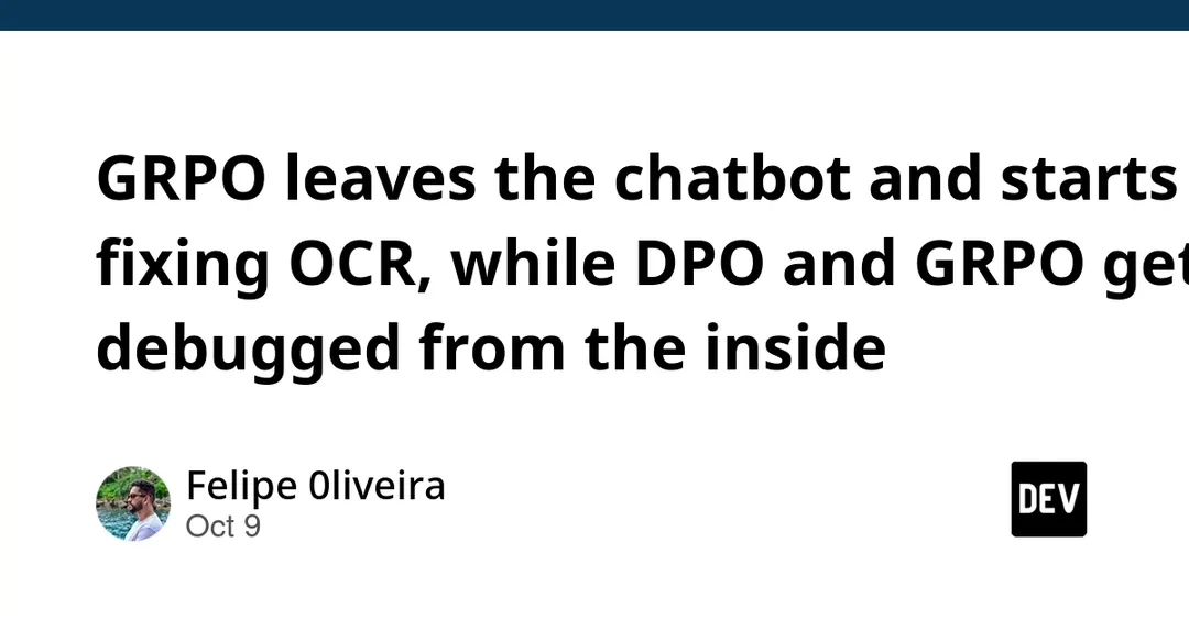 Дайджест по пост-тренировке LLM: GRPO применили к OCR, DPO и GRPO улучшили