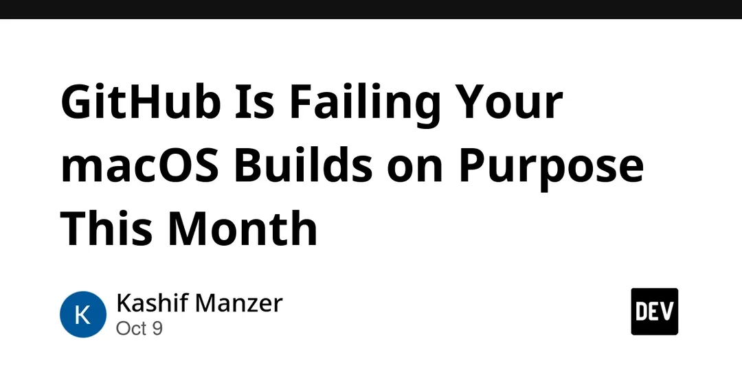 GitHub намеренно ломает сборки на macOS 14 перед отключением образа
