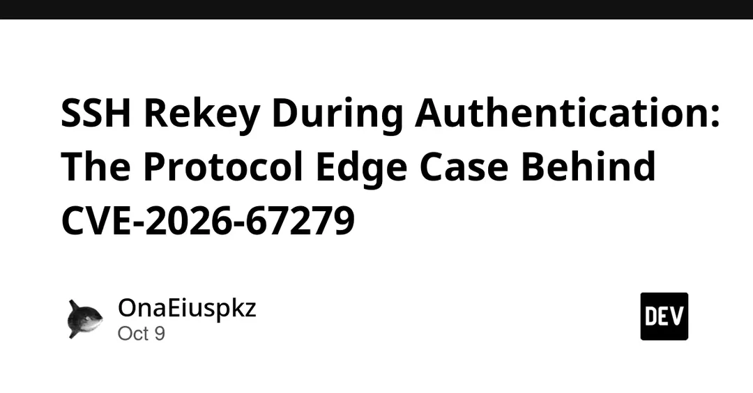 CVE-2026-67279: в SSH RouterOS сбой при rekey во время аутентификации