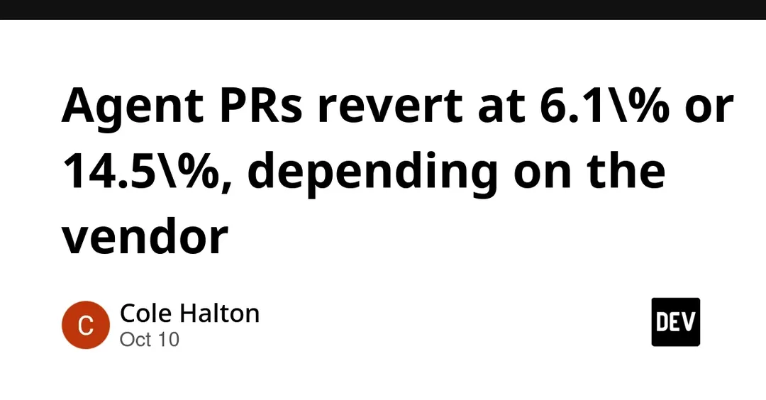 Препринт: откат PR от ИИ-агентов варьируется от 6,1% до 14,5% в зависимости от вендора