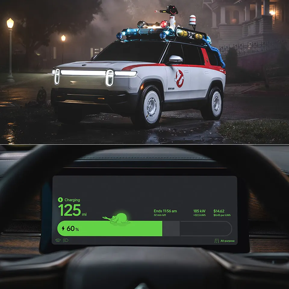Rivian выпустила хэллоуинский режим Ghostbusters для R1 и R2