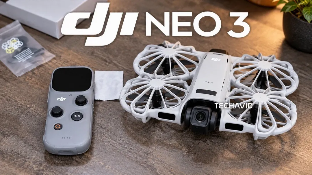Распаковка DJI Neo 3 показала камеру 1/1,1 дюйма и вес 200 г