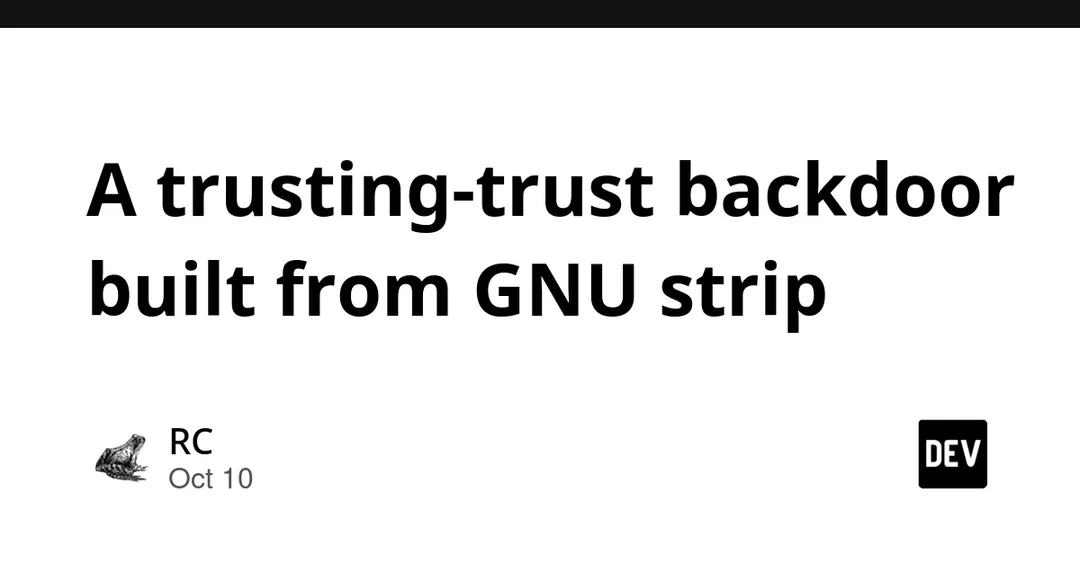 Исследование: подмена GNU strip в seed NixOS бэкдорит всю сборку
