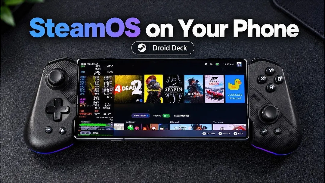 Droid Deck запускает SteamOS на Android без рута