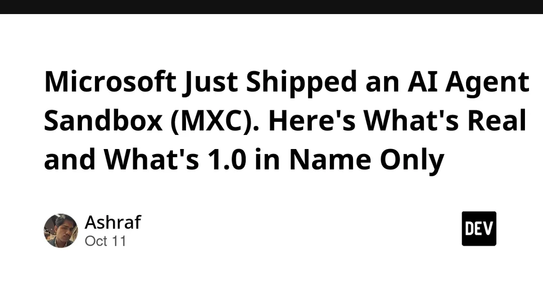 Microsoft выпустила MXC 1.0 — песочницу для ИИ-агентов