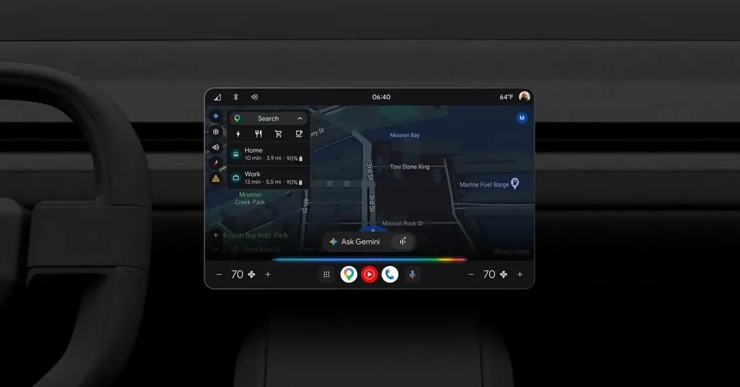 Google заменяет Assistant на Gemini в автомобильных системах