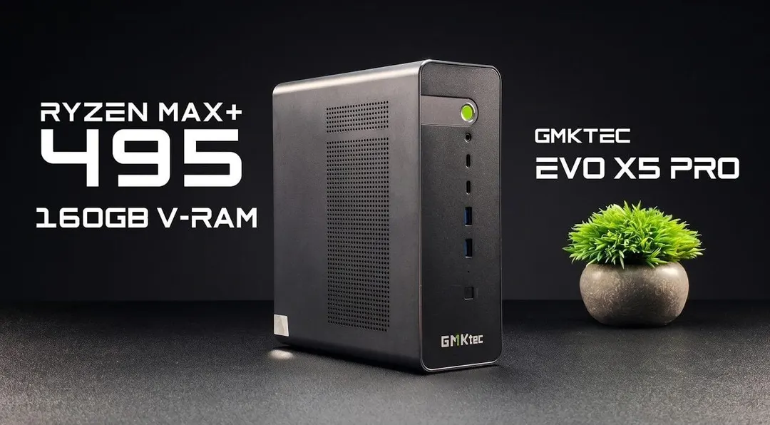 GMKtec EVO X5 Pro: мини-ПК с 192 ГБ памяти и до 160 ГБ под VRAM