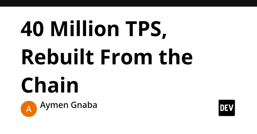 Разбор рекорда Sui: 40,6 млн TPS обеспечили 7 680 туннелей одного оператора