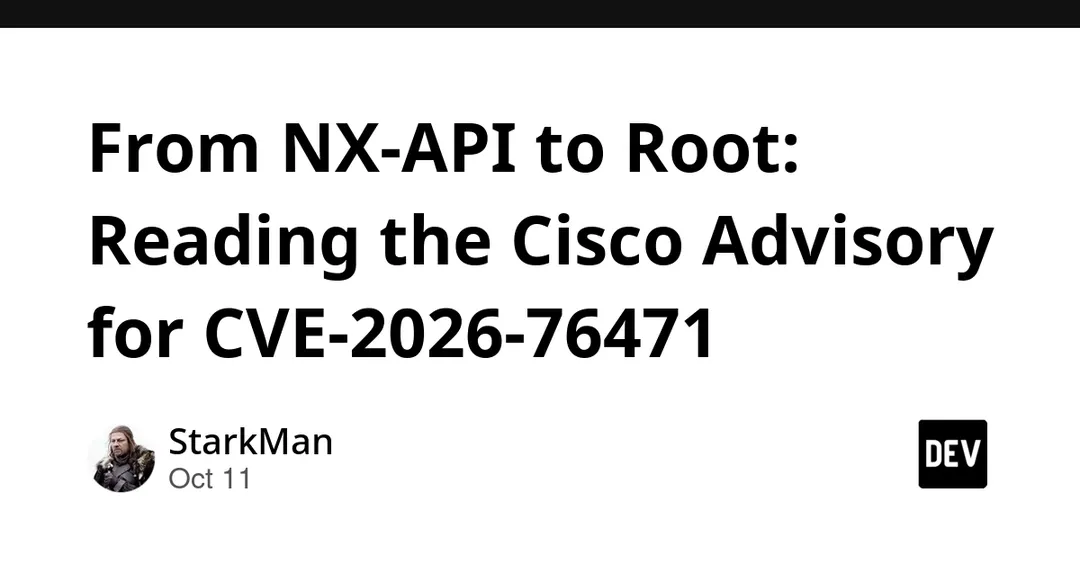 Cisco закрыла критическую уязвимость NX-API в NX-OS с оценкой 9.8