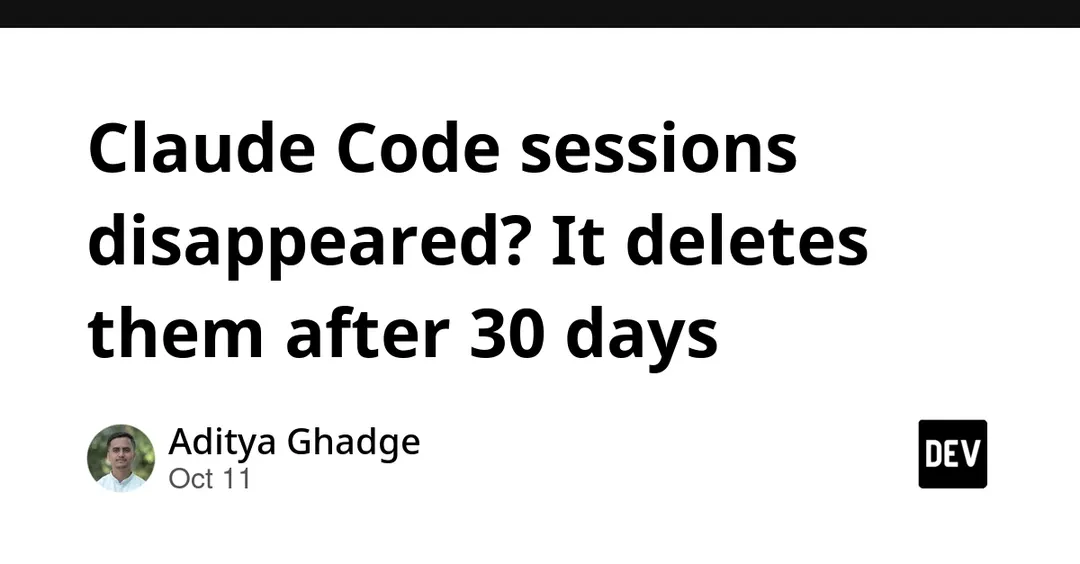 Claude Code удаляет сессии старше 30 дней без предупреждения