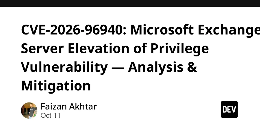 Microsoft внепланово закрыла CVE-2026-96940 в Exchange Server