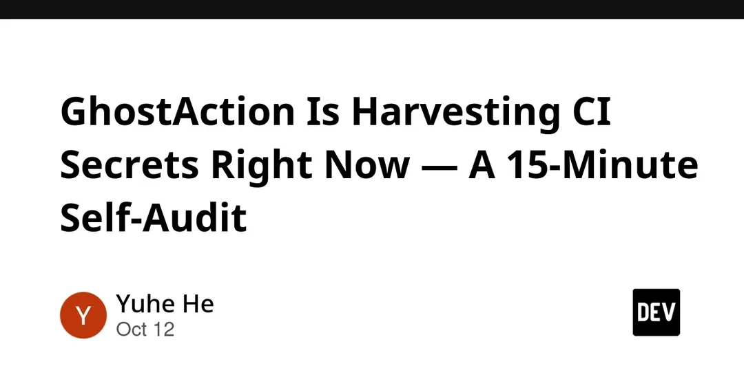 GhostAction: кампания крадёт секреты CI через поддельные workflow в GitHub Actions