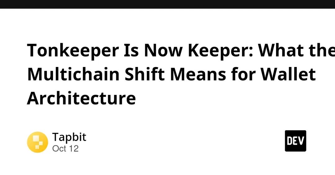 Tonkeeper переименован в Keeper и стал мультичейн-кошельком на 7 сетей