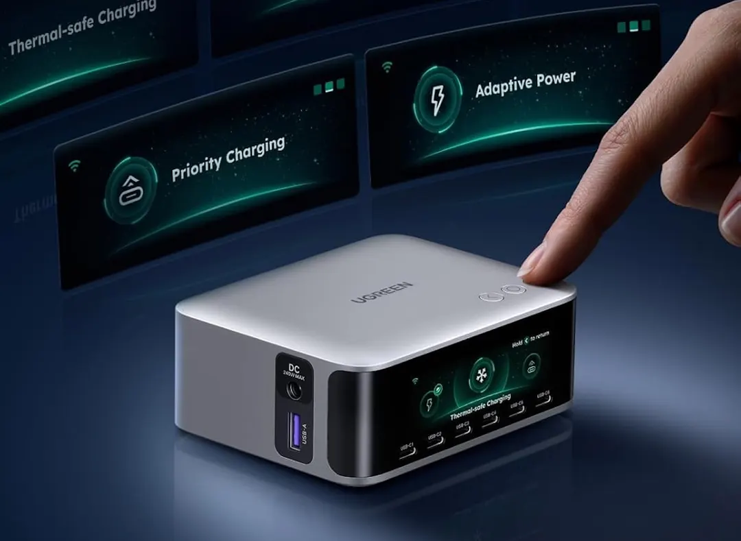 UGREEN Nexode Pro: зарядная станция на 300 Вт с восемью портами