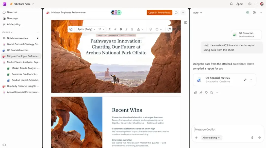 Microsoft расширяет Copilot Notebooks в борьбе с Google NotebookLM