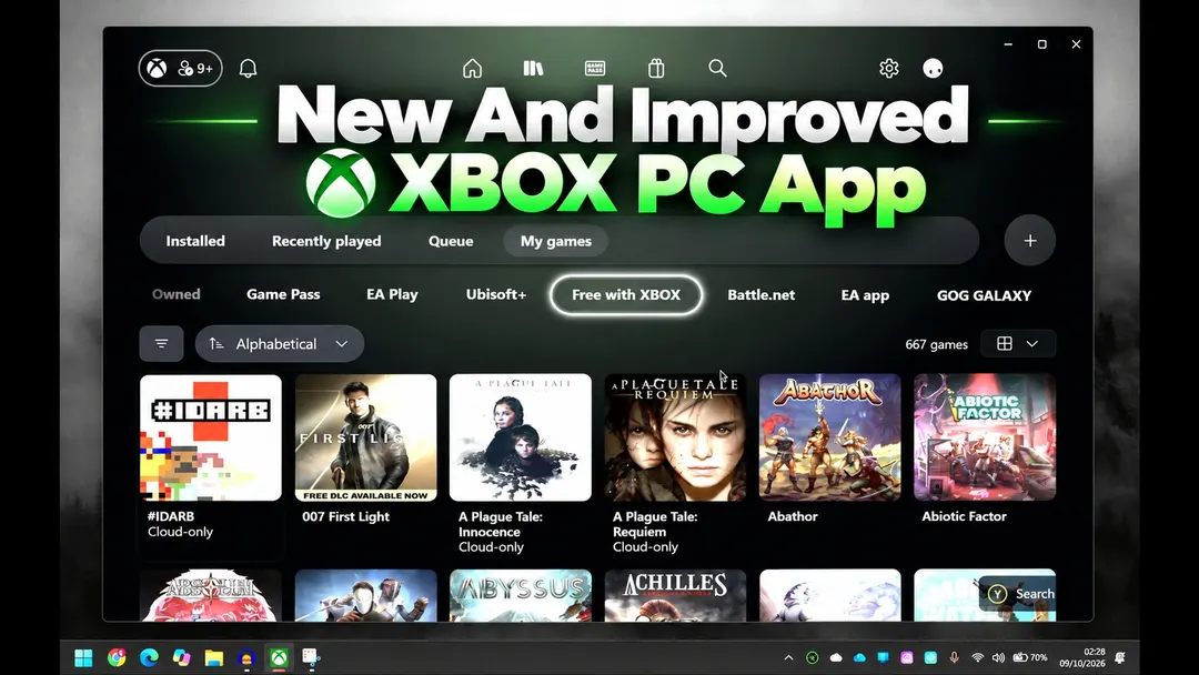 Microsoft тестирует ускоренное приложение Xbox для Windows с новым интерфейсом