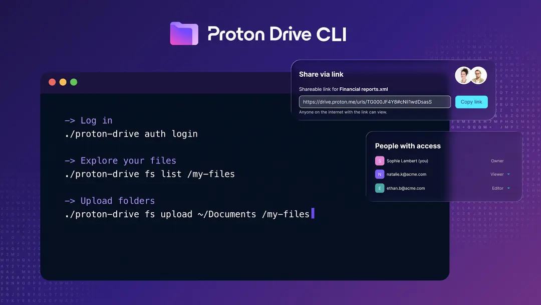 Proton выпустила CLI для Proton Drive с шифрованием и автоматизацией