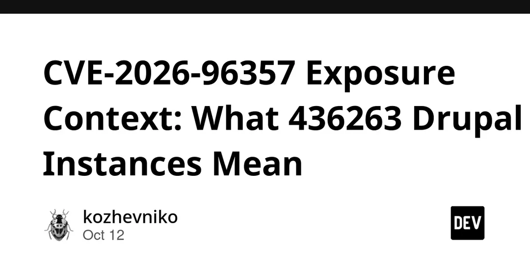 CVE-2026-96357: 436 263 инстанса Drupal под ударом
