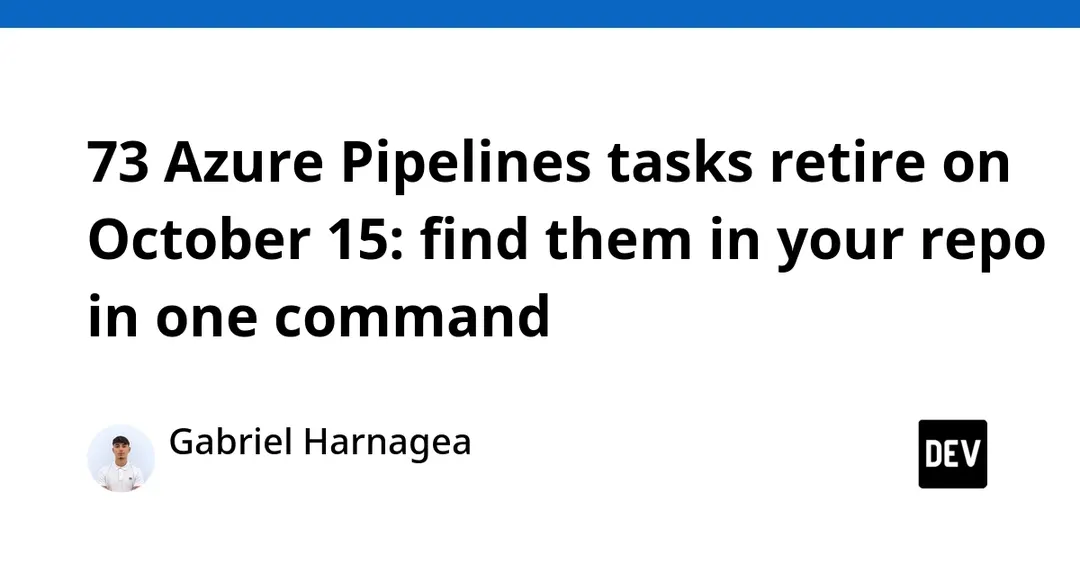 Microsoft удалит 73 задачи Azure Pipelines: сроки и способ найти их