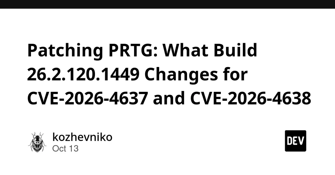 PRTG закрыл две уязвимости в сборке 26.2.120.1449