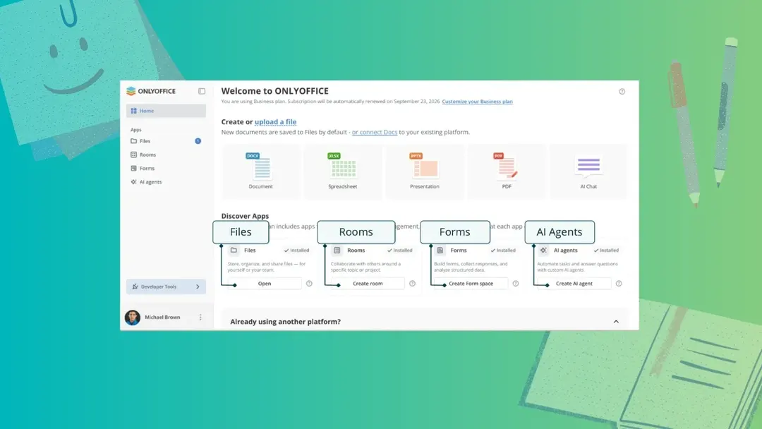 ONLYOFFICE Docs 10.0: ИИ-инструменты во всех редакторах и модульные приложения