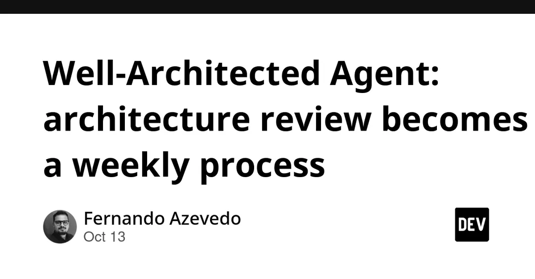 AWS запустила Well-Architected Agent: до 30 рекомендаций в неделю