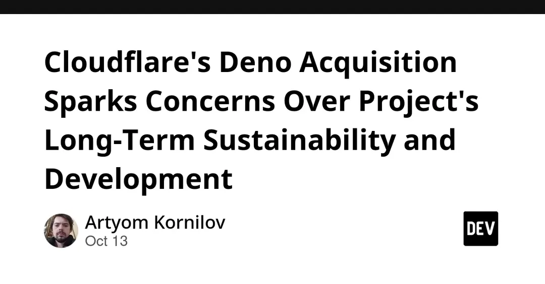 Покупка Deno компанией Cloudflare вызвала опасения за будущее проекта