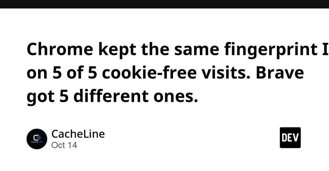 Тест: Chrome сохраняет один fingerprint при очистке cookies, Brave — нет