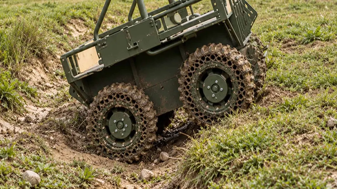 Украинские инженеры испытали 3D-печатные безвоздушные колёса для наземных роботов