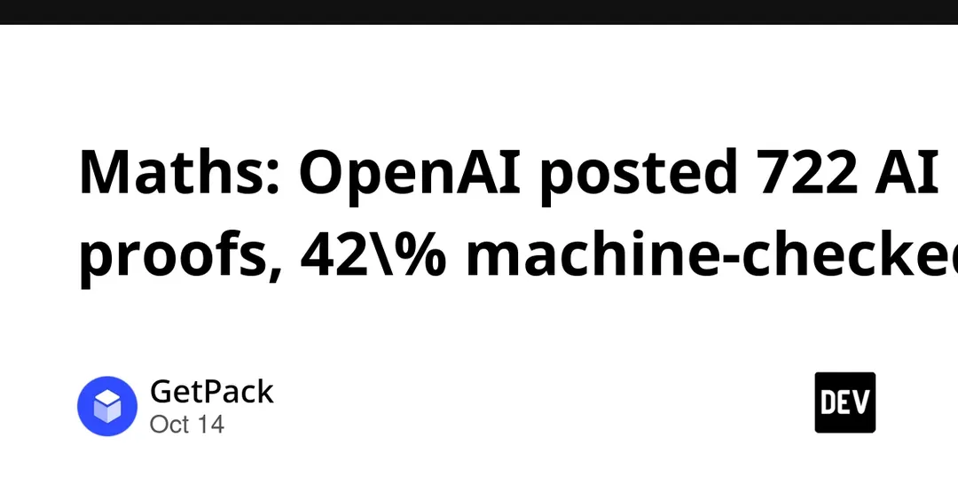 OpenAI выложила 722 математических доказательства, 42% проверены формально