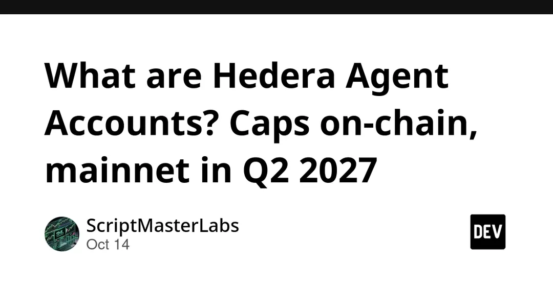 Hedera представила Agent Accounts для ИИ-агентов: мейннет во II квартале 2027 года