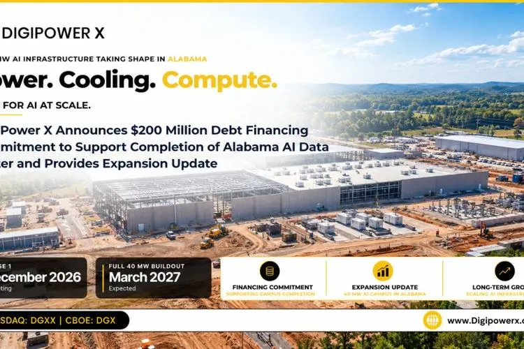 Digi Power X привлекла $200 млн на дата-центр в Алабаме