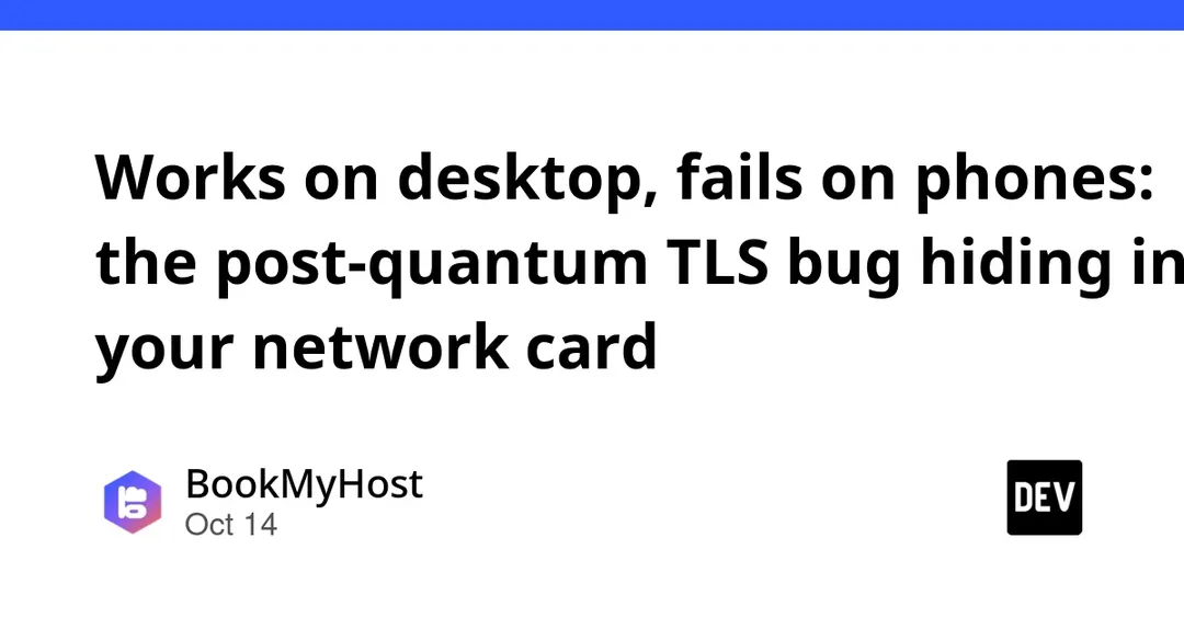 Постквантовый TLS ломает соединения на Windows-серверах из-за бага сетевых карт