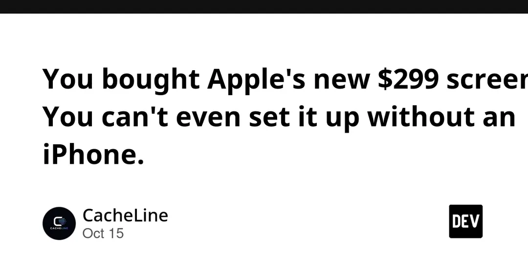 Apple HomeView за $299 нельзя настроить без iPhone или iPad