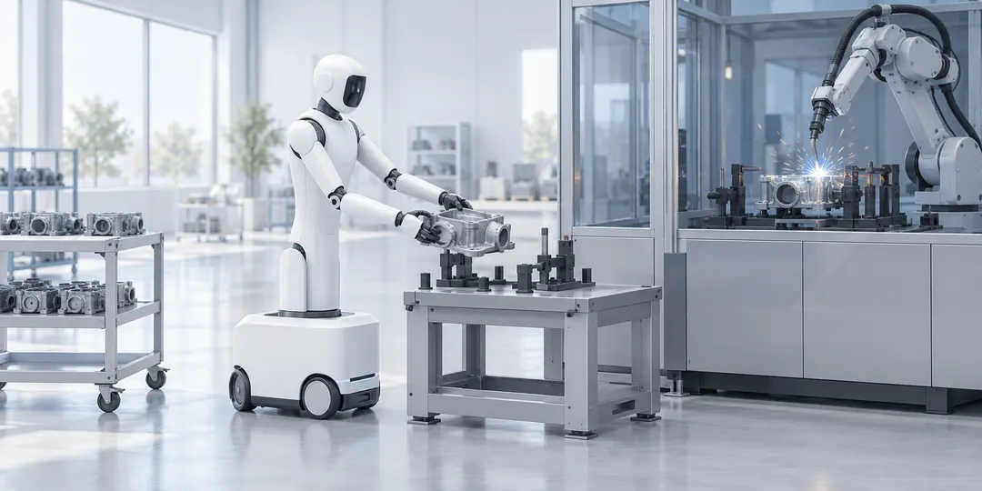 Inovance представила колёсного человекоподобного робота InoBot W1 с жидкостным охлаждением