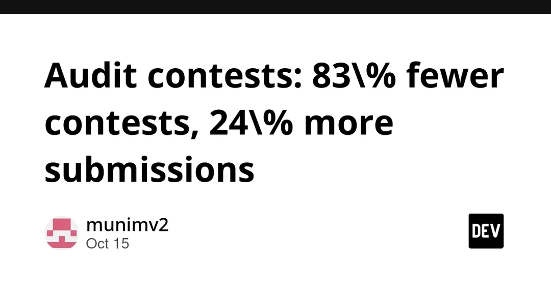 Публичных конкурсов аудита смарт-контрактов стало на 83% меньше, а заявок — на 24% больше