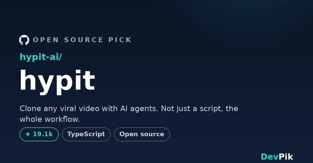 Hypit: открытая система клонирования видео для ИИ-агентов