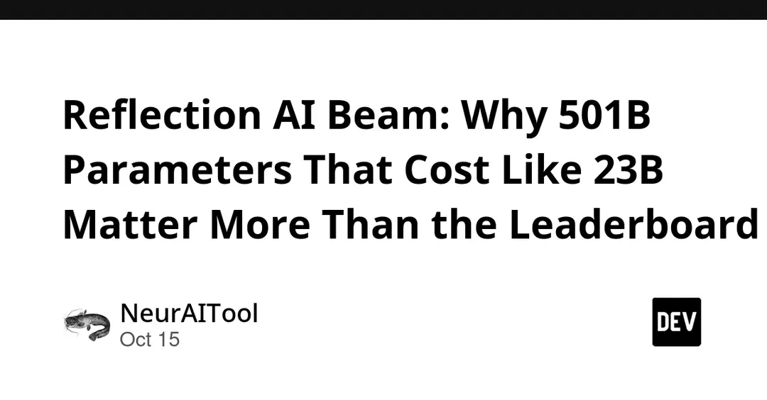 Reflection AI представила Beam: 501B параметров при 23B активных