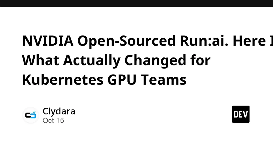 Nvidia открыла исходный код платформы Run:ai для оркестрации GPU в Kubernetes