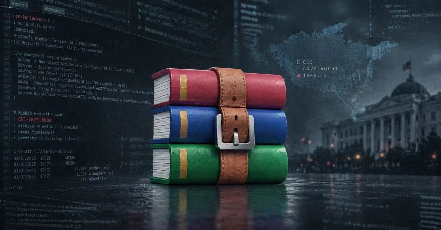 Silent Lynx атакует госорганы СНГ через уязвимость WinRAR