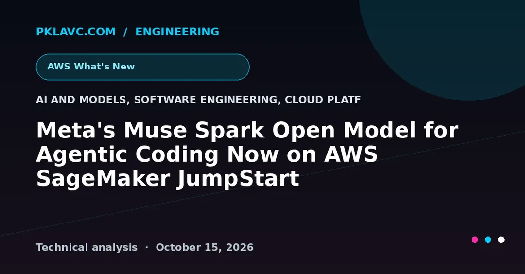 Модель Meta Muse Spark Open для агентного кодинга вышла на AWS SageMaker JumpStart