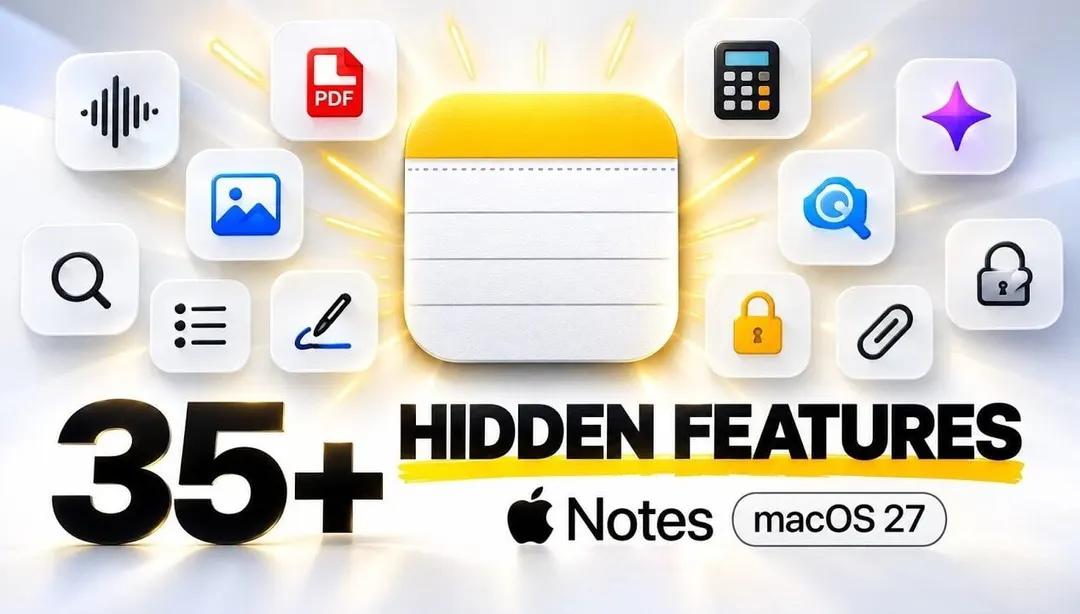 Apple Notes в macOS 27 получил ИИ-поиск по PDF и рукописям