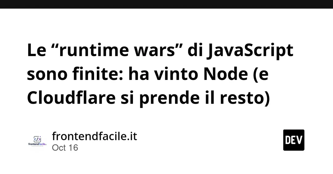 Cloudflare поглотила Deno: Node остался стандартом, ставка — на Durable Objects