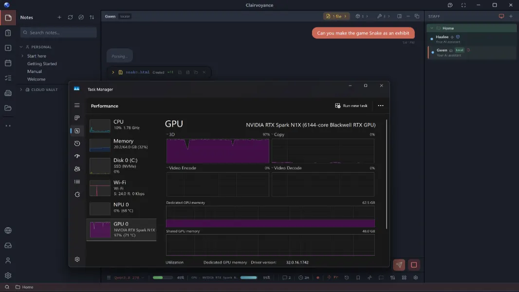 RTX Spark: первые шаги локального ИИ на Windows