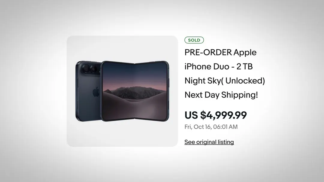 iPhone Duo перепродают на eBay за $5000 после распродажи