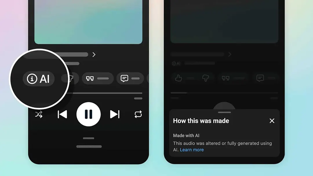 YouTube Music начала помечать песни, созданные ИИ