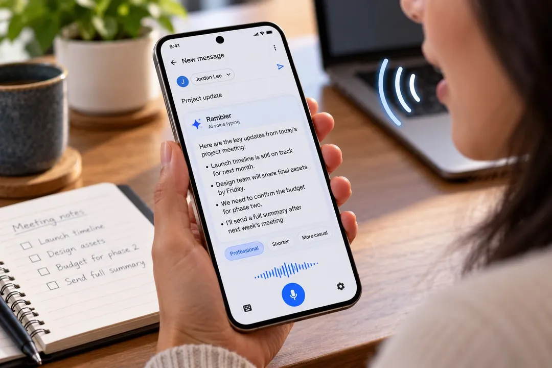 Pixel 11 получил Rambler: голосовой ввод переписывает речь через Gemini